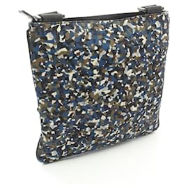 Fendi-Fendi Nylon Leather Shoulder Bag-Black
