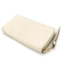 Louis Vuitton-Louis Vuitton Monogram Empreinte Zippy Wallet-White