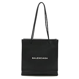 Balenciaga-Sac de shopping en cuir Balenciaga noir-Noir
