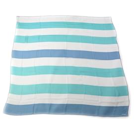 Hermès-HERMES Silk Muslin Chiffon Stole Multicolor-Multiple colors