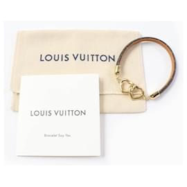 Louis Vuitton-Louis Vuitton M6758 Leather Bracelet Brown-Brown