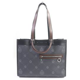 Berluti Ulysse Logo Print Canvas 2WAY Bag Black