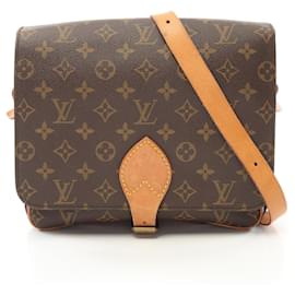 Louis Vuitton-Louis Vuitton Cartouchiere GM Shoulder Bag Brown-Brown