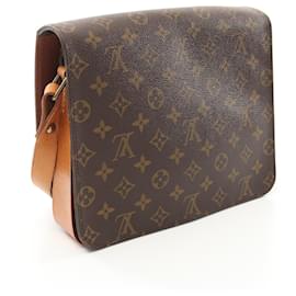 Louis Vuitton-Louis Vuitton Cartouchiere GM Shoulder Bag Brown-Brown