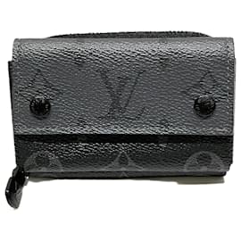 Louis Vuitton-Louis Vuitton Monogram Eclipse Zippy Organizer Wallet-Black
