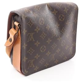 Louis Vuitton-Louis Vuitton Monogram Cartouchiere MM Shoulder Bag-Brown