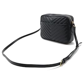 Yves Saint Laurent-Yves Saint Laurent Lou Leather Camera Bag-Black