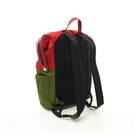 Fendi-Fendi Nylon Leather Vocabulary HOPE Backpack-Red