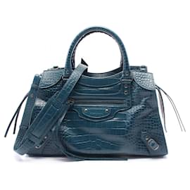 Balenciaga-Sac à main en cuir Balenciaga Neo Classic City Medium-Vert
