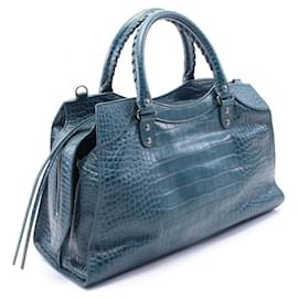 Balenciaga-Sac à main en cuir Balenciaga Neo Classic City Medium-Vert