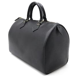 Louis Vuitton-Louis Vuitton Epi Speedy 30 Handbag-Black