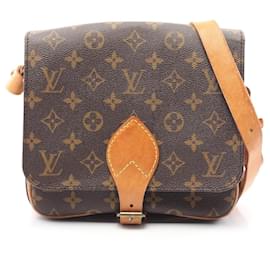 Louis Vuitton-Louis Vuitton Monogram Cartouchiere MM Shoulder Bag-Brown