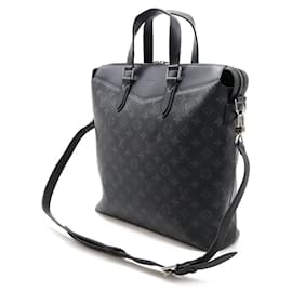 Louis Vuitton-Louis Vuitton Monogram Eclipse Tote Explorer Bag-Black