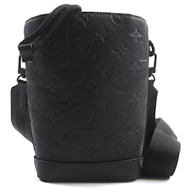 Louis Vuitton-Louis Vuitton Monogram Shadow Noe Sling Bag-Black