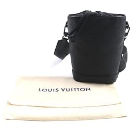 Louis Vuitton-Louis Vuitton Monogram Shadow Noe Sling Bag-Black