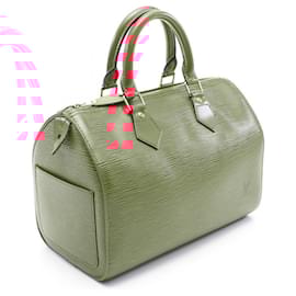 Louis Vuitton-Louis Vuitton Speedy 25 Epi Red Leather Handbag-Red