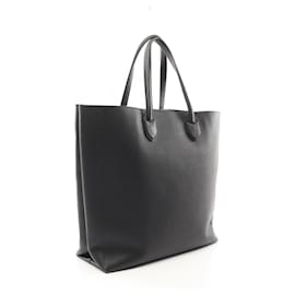 Burberry-Burberry Leather LG KANE Tote Bag-Black