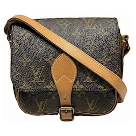 Louis Vuitton-Louis Vuitton Mini Cartouchiere PM Shoulder Bag-Brown