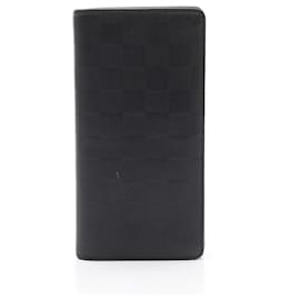 Louis Vuitton-Louis Vuitton Damier Infini Leather Long Wallet-Black