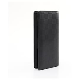 Louis Vuitton-Louis Vuitton Damier Infini Leather Long Wallet-Black