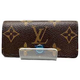 Louis Vuitton-Étui à clés Monogram Louis Vuitton-Marron