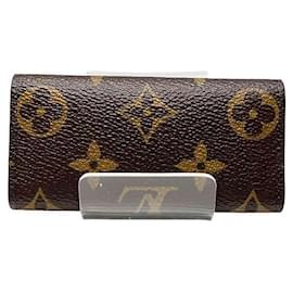 Louis Vuitton-Étui à clés Monogram Louis Vuitton-Marron