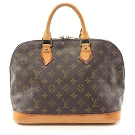 Louis Vuitton-Louis Vuitton Alma PM Handbag Monogram Brown-Brown