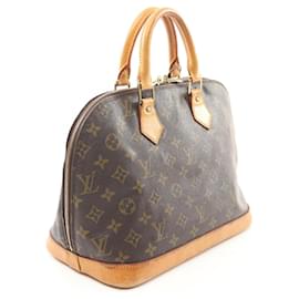Louis Vuitton-Louis Vuitton Alma PM Handbag Monogram Brown-Brown