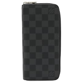 Louis Vuitton-Louis Vuitton Damier Graphite Zippy Wallet-Black