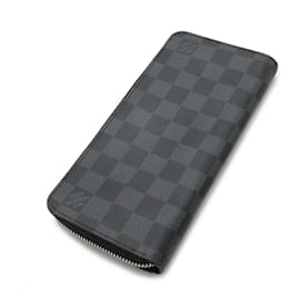 Louis Vuitton-Louis Vuitton Damier Graphite Zippy Wallet-Black