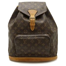 Louis Vuitton-Louis Vuitton Monogram Montsouris GM Backpack-Brown