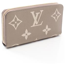 Louis Vuitton-Louis Vuitton Bicolor Monogram Zippy Wallet-Brown,Beige