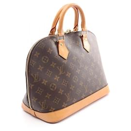 Louis Vuitton-Louis Vuitton Alma PM Handbag Monogram Brown-Brown
