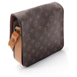 Louis Vuitton-Louis Vuitton Monogram Cartouchiere MM Shoulder Bag-Brown