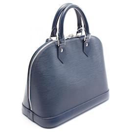 Louis Vuitton-Louis Vuitton Alma PM Epi Leather Handbag-Blue