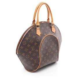 Louis Vuitton-Louis Vuitton Ellipse MM Handbag PVC Canvas Leather-Brown