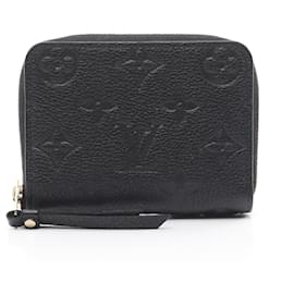 Louis Vuitton-Louis Vuitton Monogram Empreinte Leather Zippy Coin Purse-Black