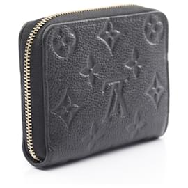Louis Vuitton-Louis Vuitton Monogram Empreinte Leather Zippy Coin Purse-Black