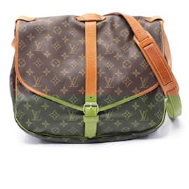 Louis Vuitton-Louis Vuitton Monogram Saumur 35 Shoulder Bag-Brown