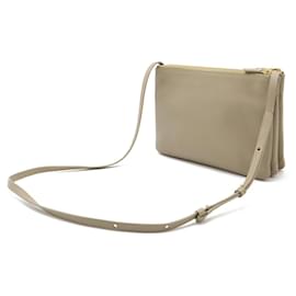 Céline-Celine Trio Large Lambskin Shoulder Bag-Grey