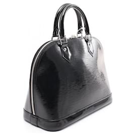 Louis Vuitton-Louis Vuitton Alma PM Leather Handbag-Black