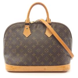 Louis Vuitton-Louis Vuitton Alma PM Handbag Monogram Brown-Brown