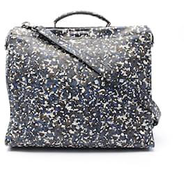 Fendi-Fendi Peekaboo Large Leather Handbag-Blue