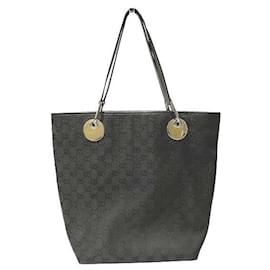 Gucci-Gucci GG Canvas Tote Bag-Black