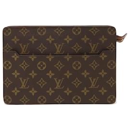 Louis Vuitton-Louis Vuitton Monogram Clutch Bag-Brown