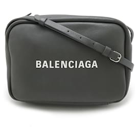 Balenciaga-Balenciaga Leather Everyday Camera Bag S-Grey