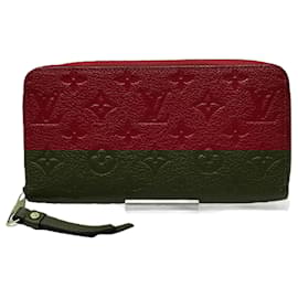 Louis Vuitton-Louis Vuitton Monogram Empreinte Zippy Wallet-Red