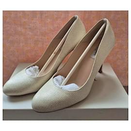 Autre Marque-Cream glitter pumps, size 39, L.K. BENNETT-Other