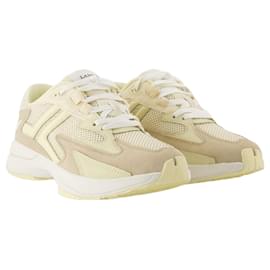 Lanvin-Jla Sneakers - Lanvin - Leather - Beige-Brown,Beige
