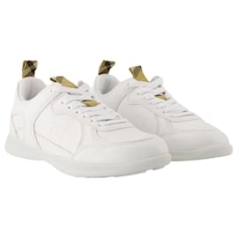 Burberry-Lf Blade Sneakers - Burberry - Leather - White-White